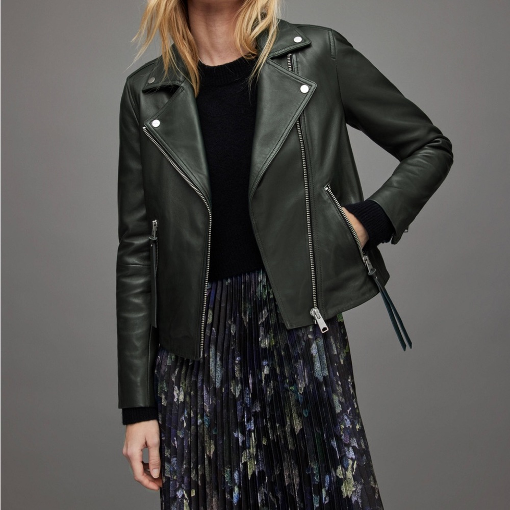 ALLSAINTS DALBY LEATHER BIKER JACKET